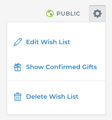 Edit Wish List